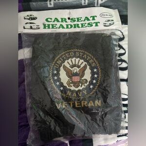 United States Navy Veteran car headset cover NIP